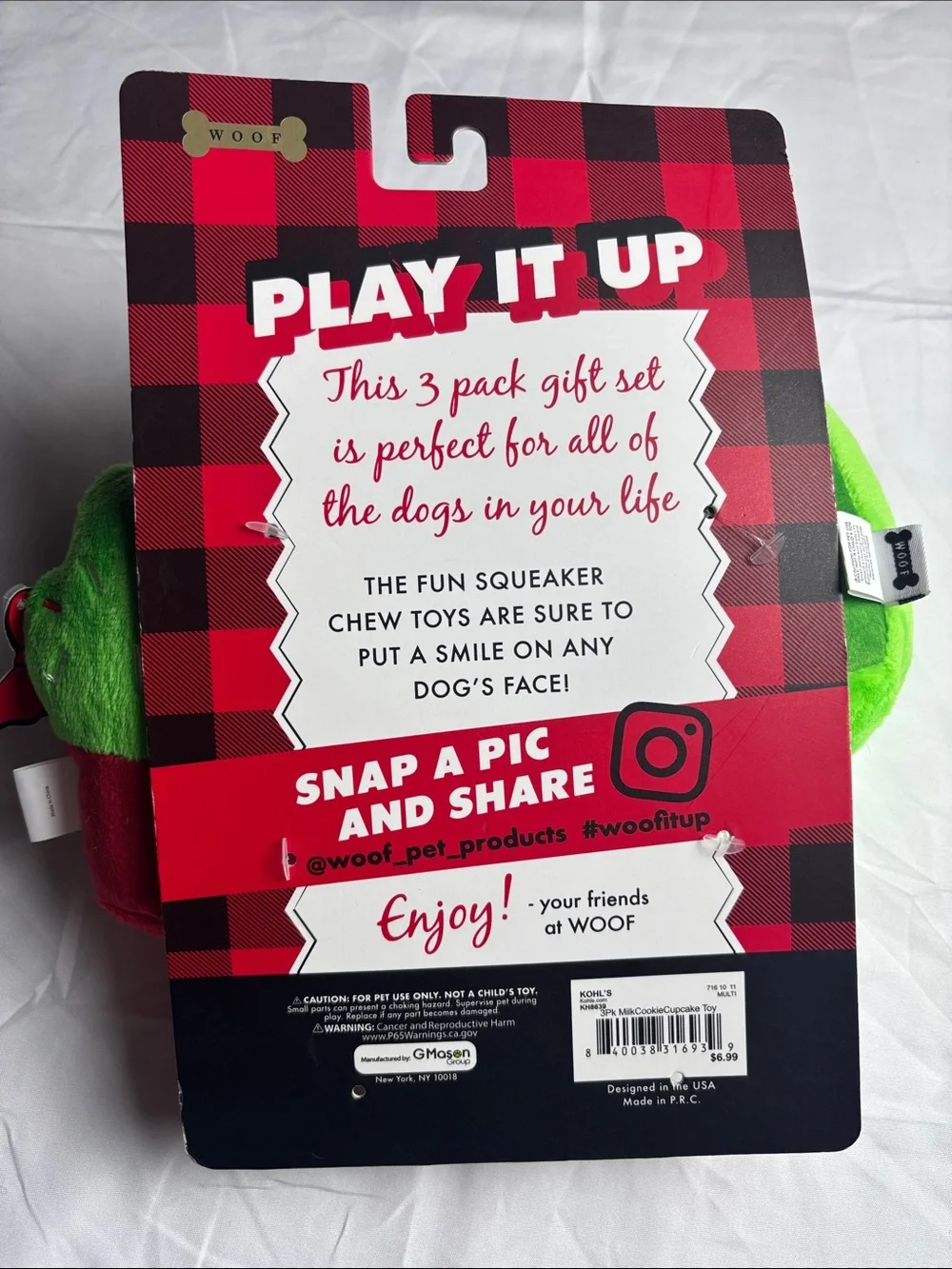 Woof bnwt dog